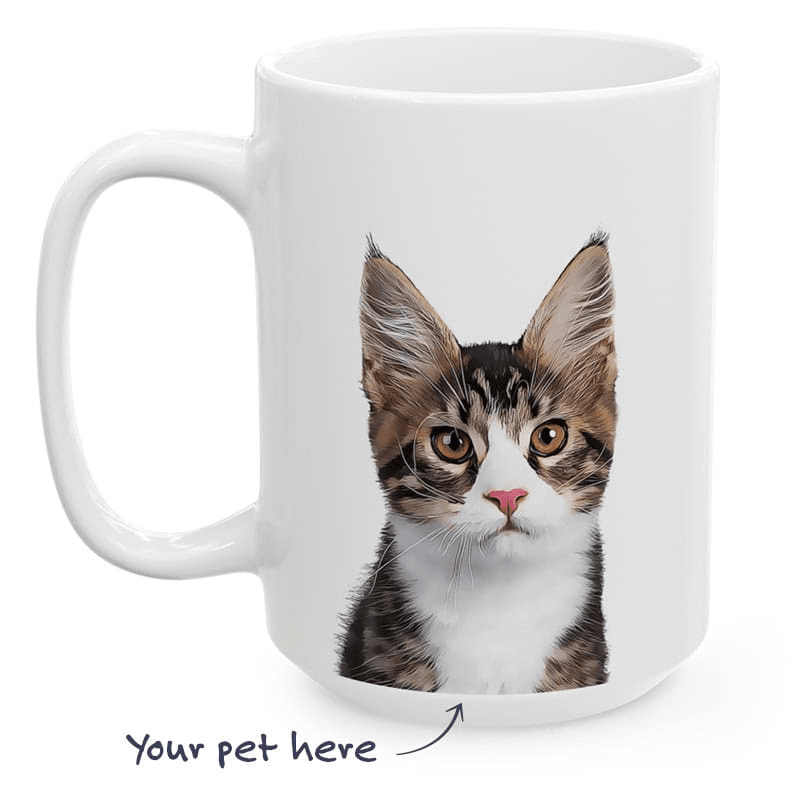 Custom Cat Mug Background