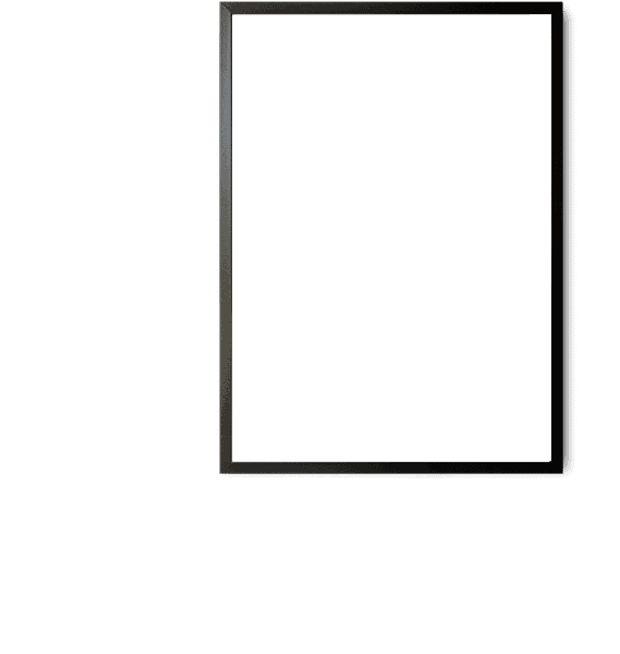 Custom Dog Poster Black Frame