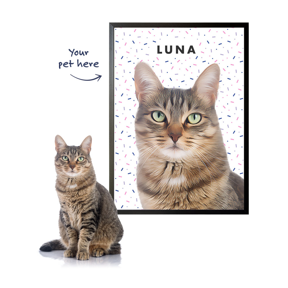 Custom Photo Vertical Poster - Personalized Birthday Gifts For Dog Cat