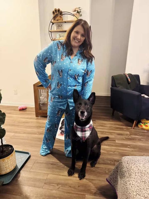 Pet face pajamas customer