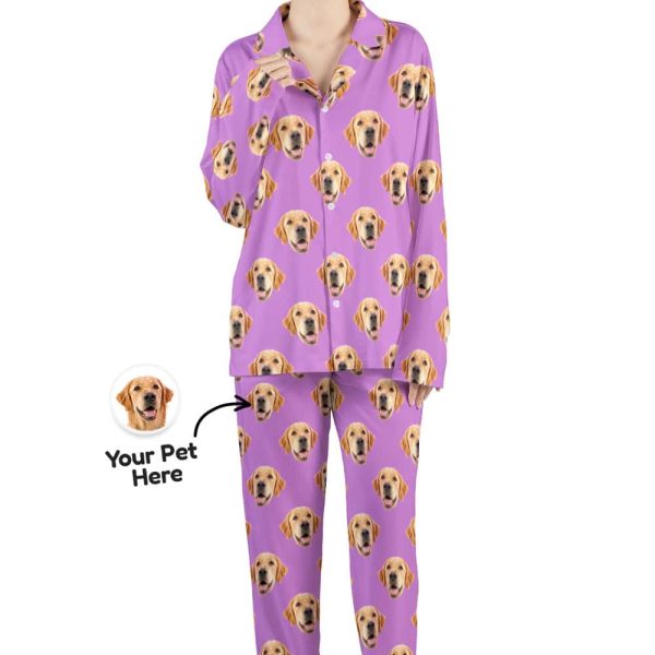 custom pet pajamas violet
