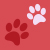 red paws