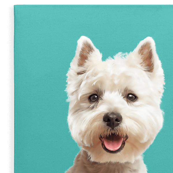 Dog Canvas Art Background